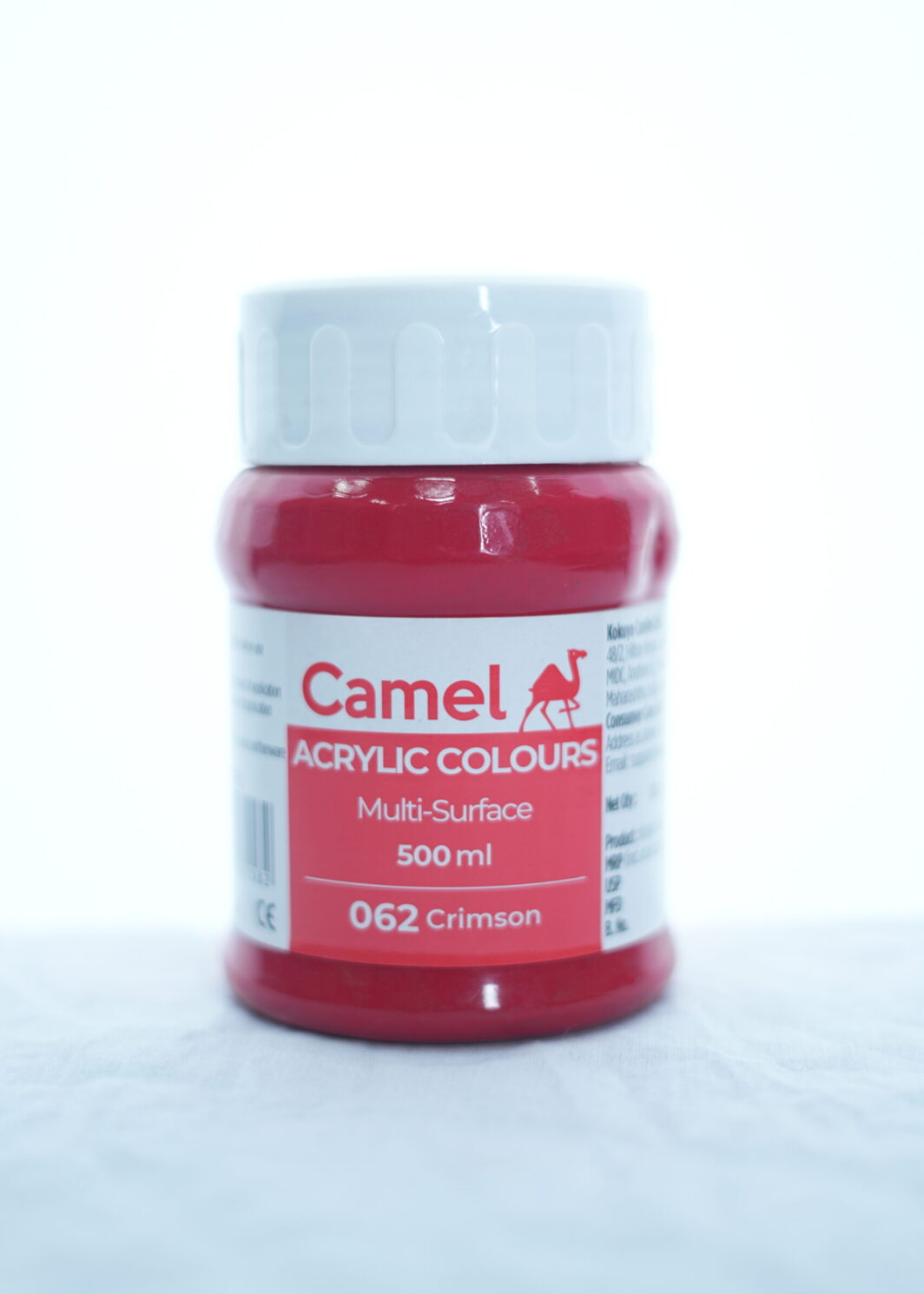 Camel Acrylic Multi-Surface Crimson 500ml